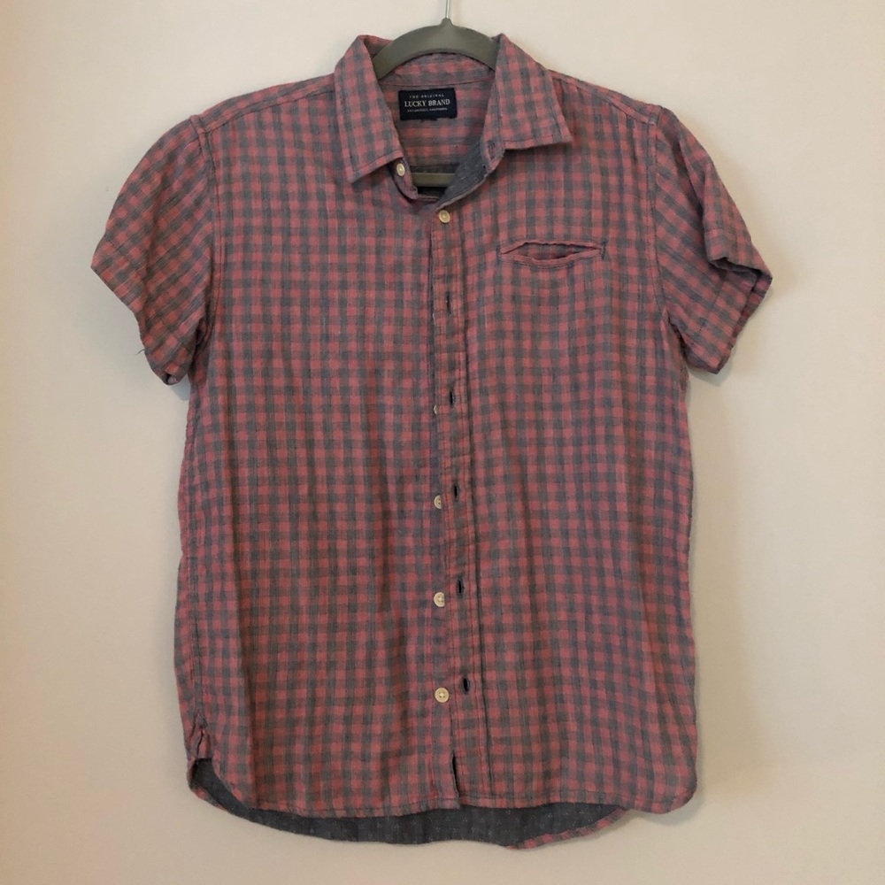 Lucky Brand Short Sleeve Button Down
